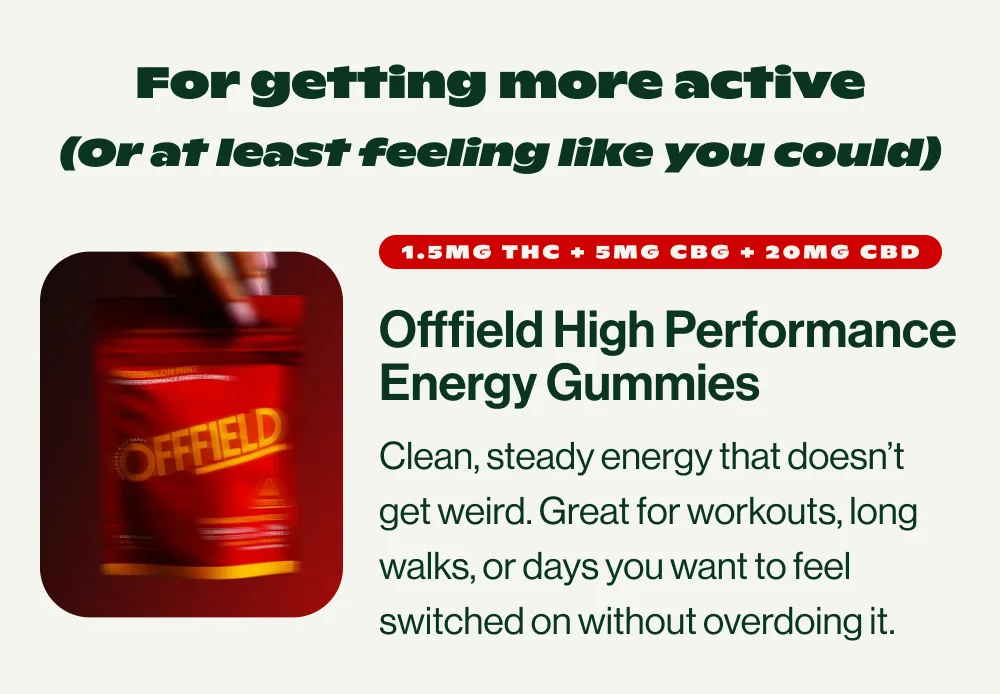For getting more active