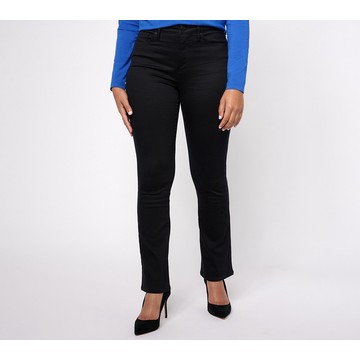 NYDJ High Rise Billie Mini Bootcut Jean - Black