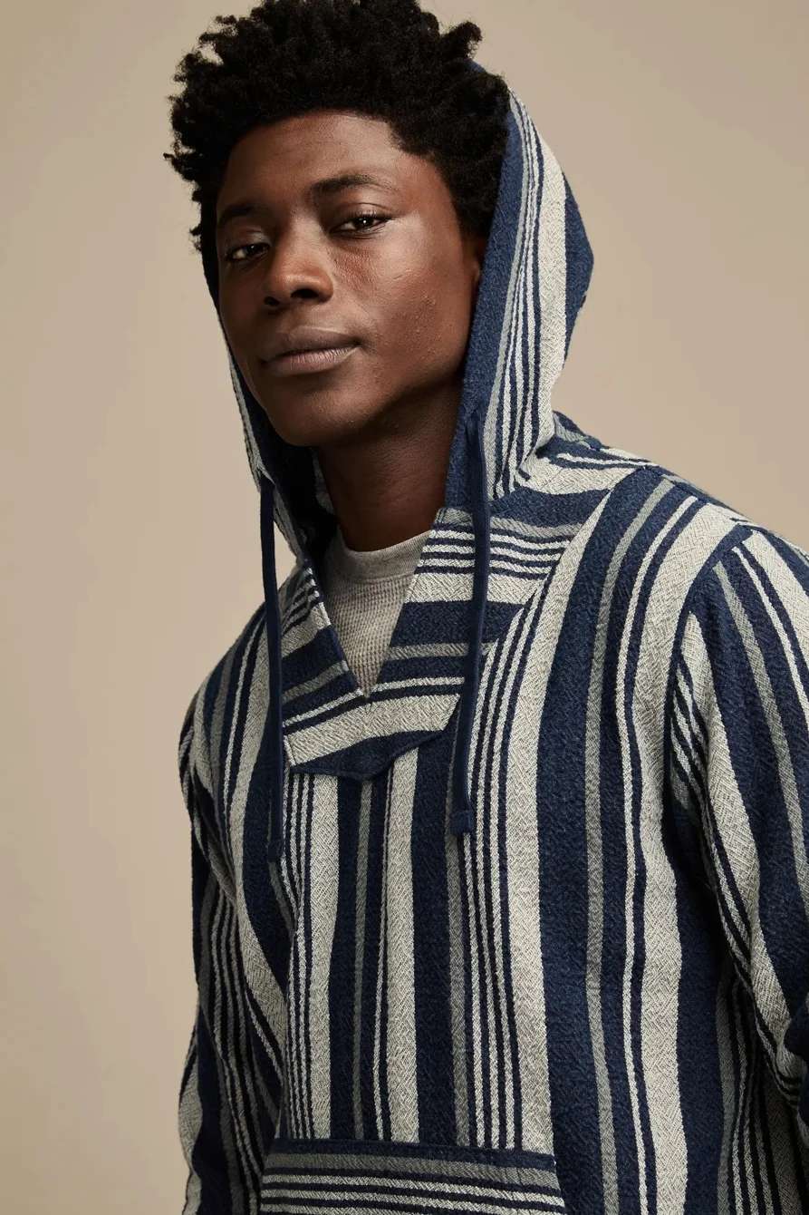 Image of Lucky Brand Woven Jacquard Baja -Men's Clothing Tops Sweaters