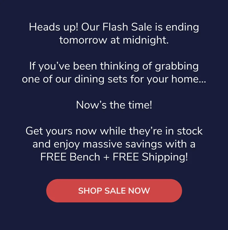 Our Flash Sale Ends Soon