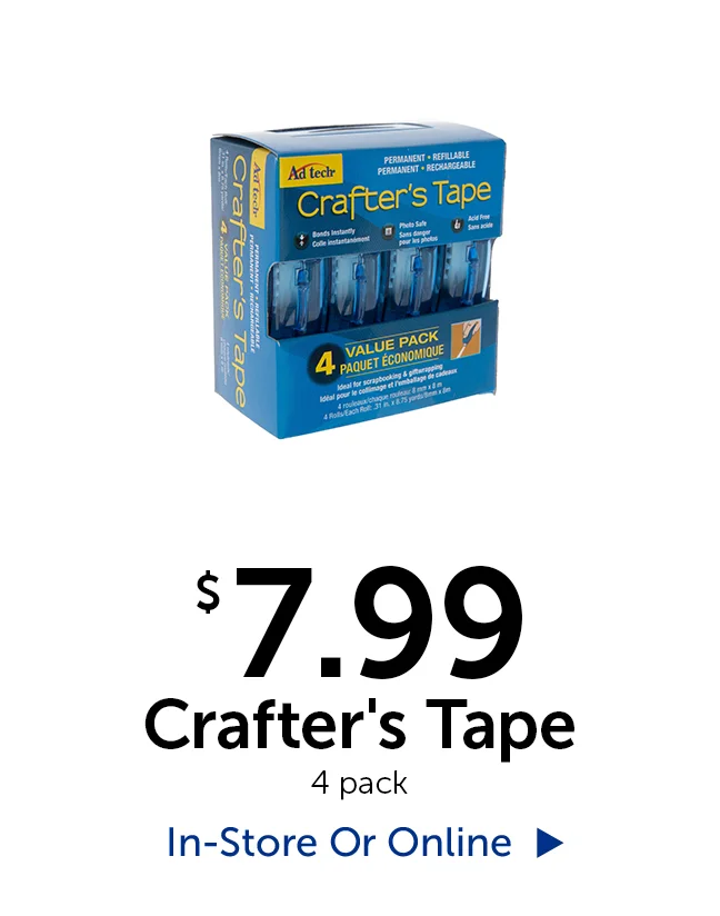 $7.99 Crafter's Tape - 4 pack