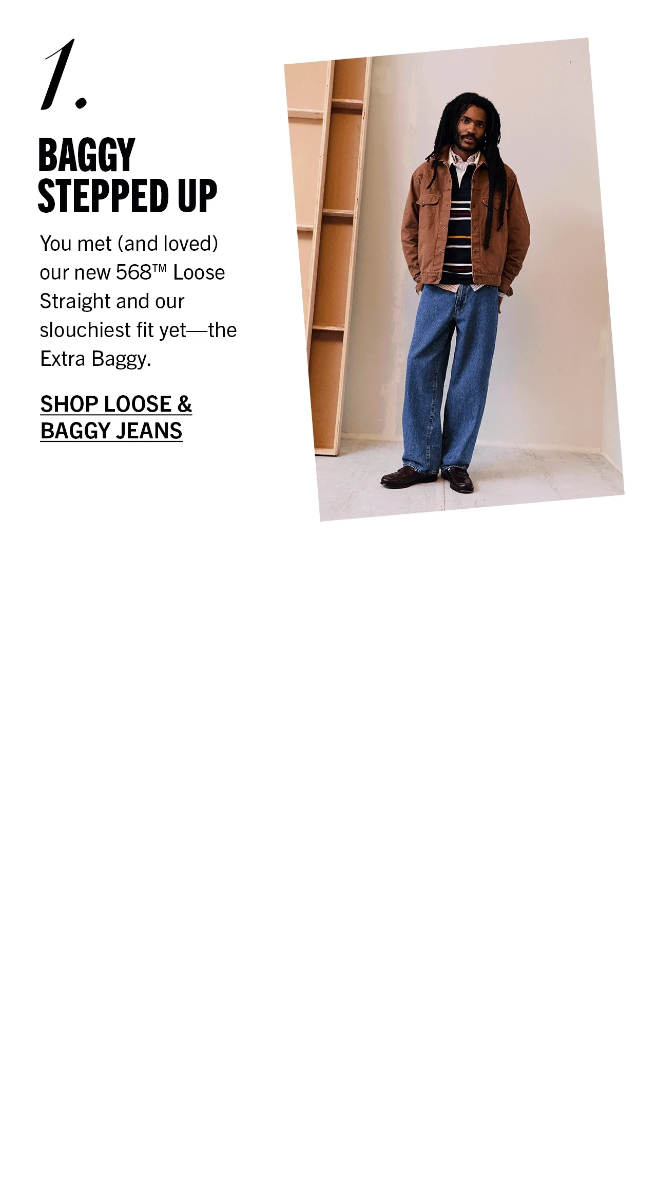 1. Baggy stepped up