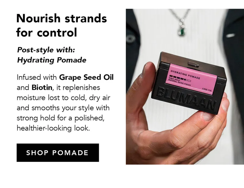 Nourish strands for control with Hydrating Pomade
