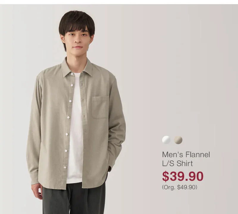 Shop Men's Flannel Long Sleeve Shirt