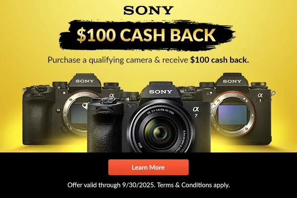 Sony $100 Cash Back | Learn More