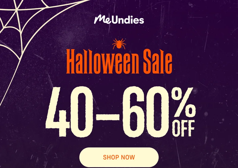 MeUndies | Halloween Sale | 40-60% Off | Shop Now