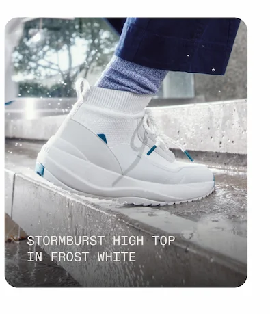Stormburst High Top in Frost White