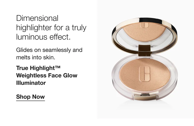 Dimensional highlighter for a truly luminous effect. Glides on seamlessly and melts into skin.|True Highlight™ Weightless Face Glow Illuminator|Shop Now
