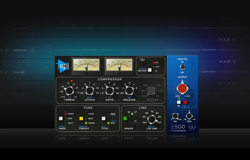 API 2500: Versatile vintage compressor with switchable topologies