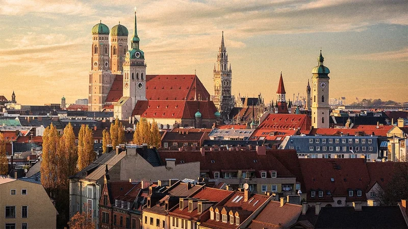 Image description: Cityscape of historical center, Munich, Germany