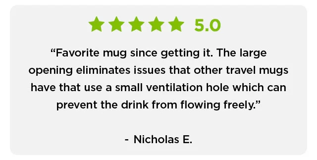 Rise Mug - 5 Star Review