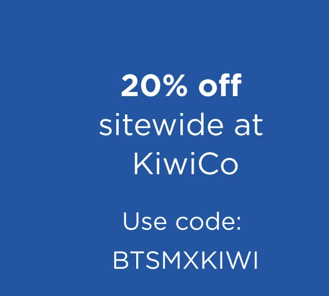 20% Off sitewide at KiwiCo