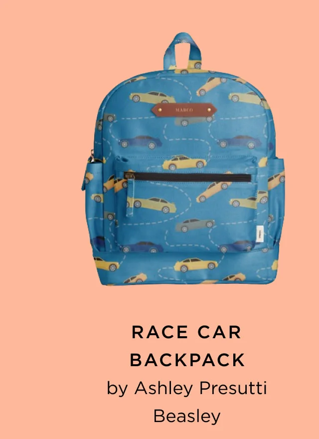 Race Car Backpack