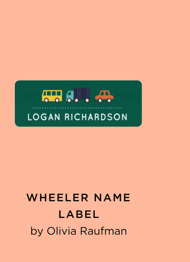 Wheeler Name Label