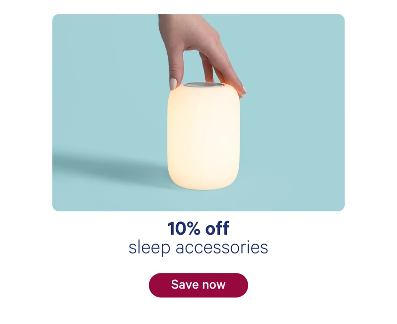 10% off sleep accessories