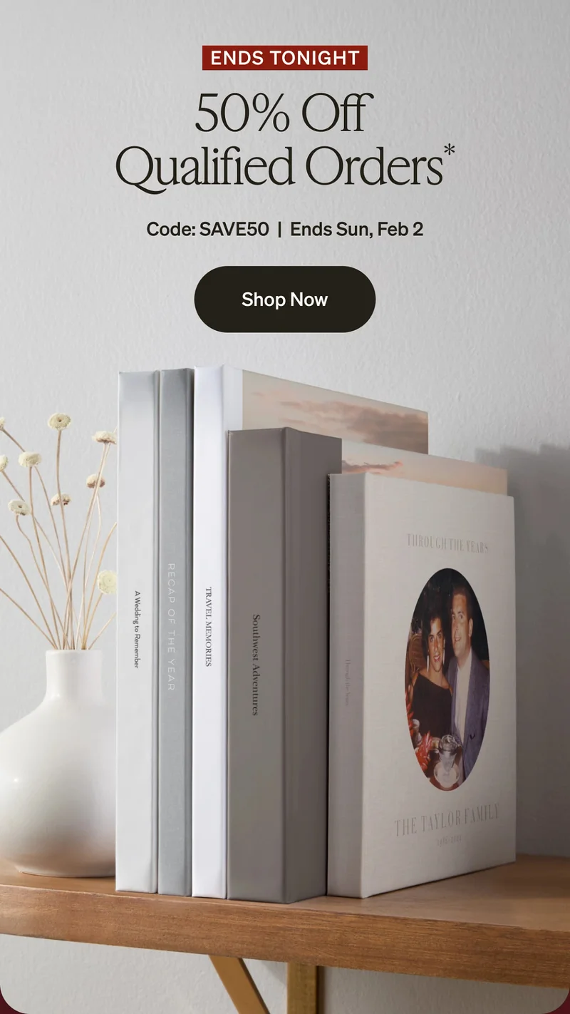 50% Off Qualified Orders