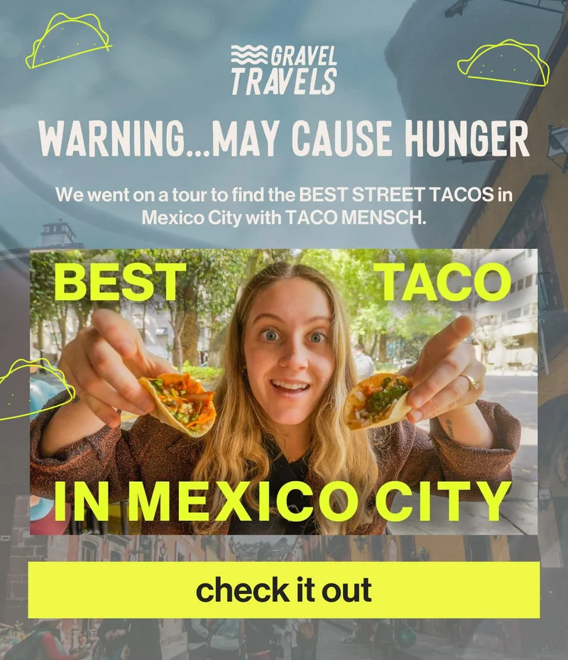 we went on a tour to find the best tacos in Mexico city