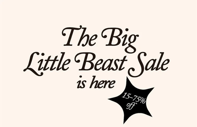 The Big Little Beast Sale is here