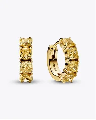 Yellow Hoop Earrings