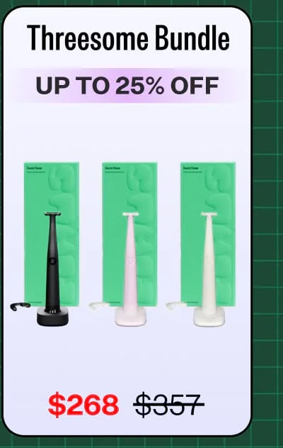 Threesome Bundle up to 25% off $268