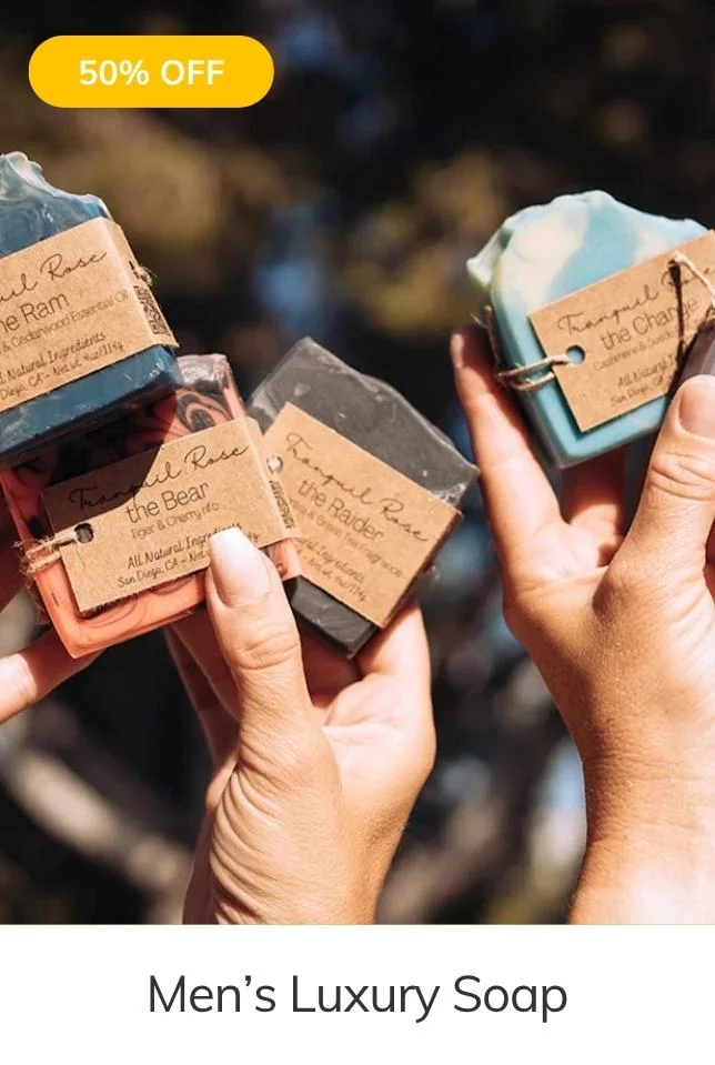 Tranquil Rose Men's Luxury Soap
