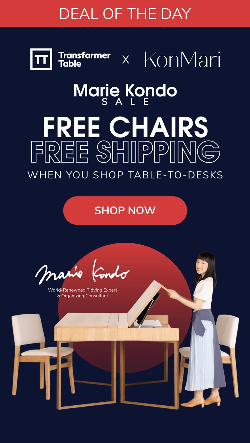 Get Free Chairs With Transformer Table-To-Desks