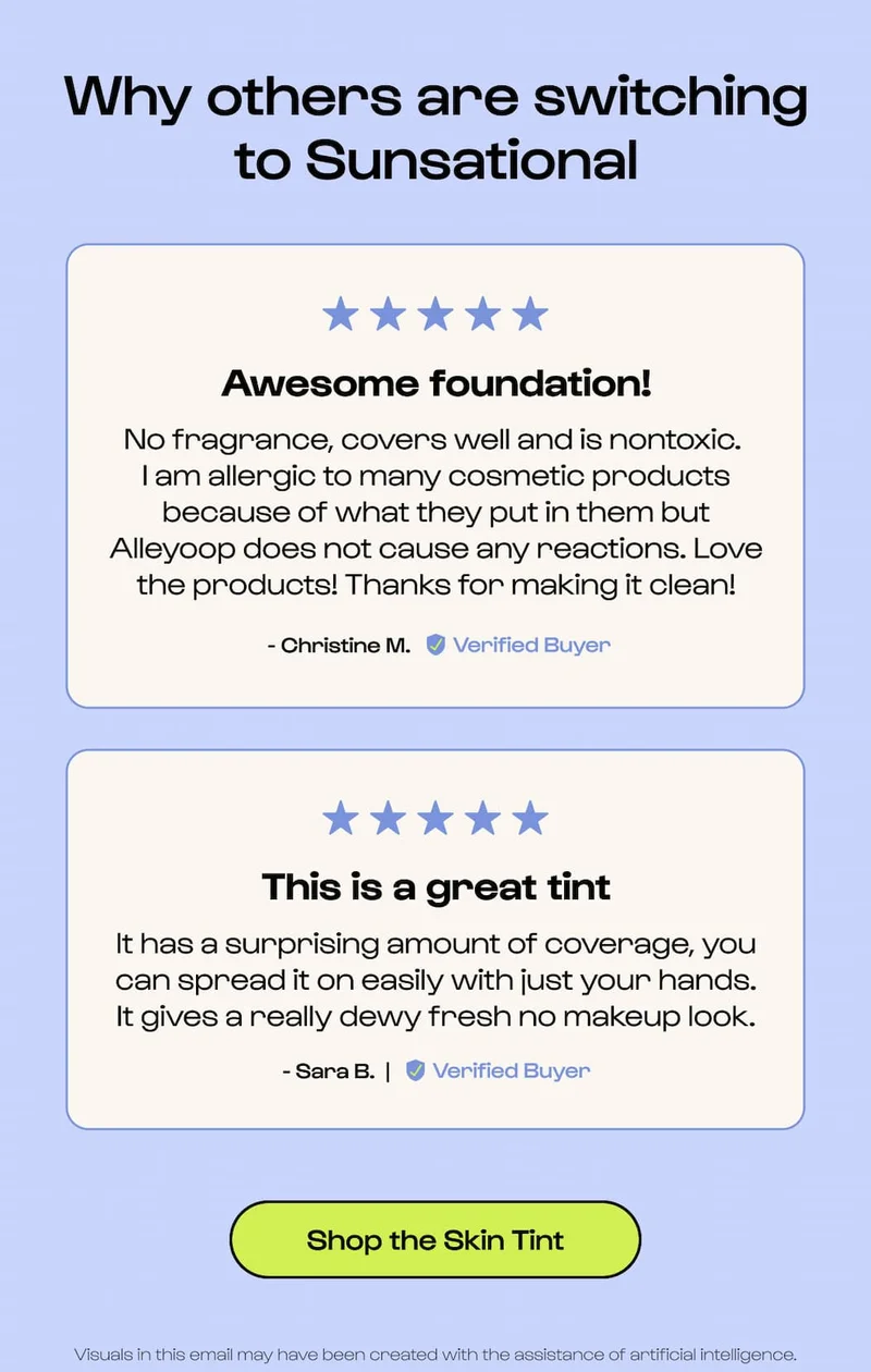 Sunsational Daily Skin Tint Reviews