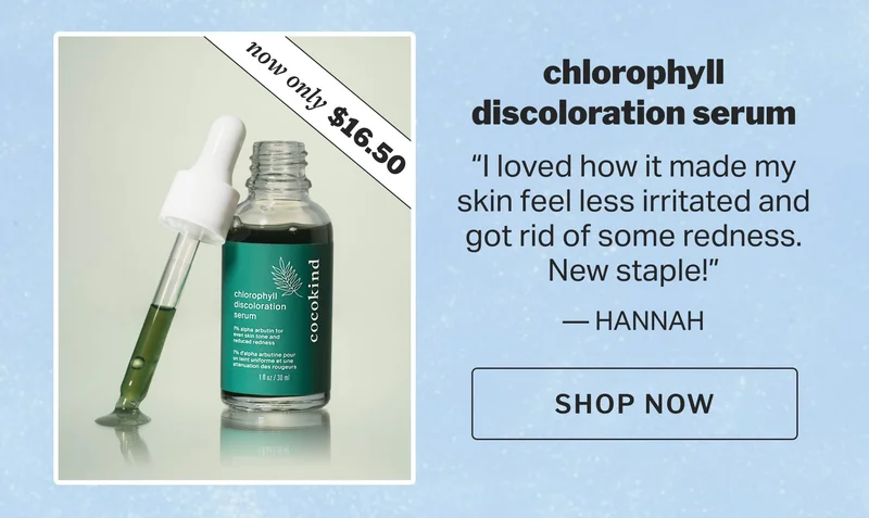 chlorophyll discoloration serum