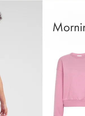 LuxeFleece Crewneck Sweatshirt in Pink Haze