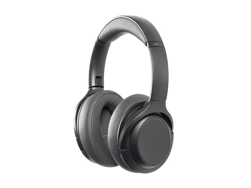 Monoprice BT-600ANC Bluetooth Over Ear Headphones with Active Noise Cancelling (ANC), Qualcomm aptX HD Audio, AAC, Touch Controls, Ambient Mode, 40hr Playtime, Carrying Case, Multi-Pairing