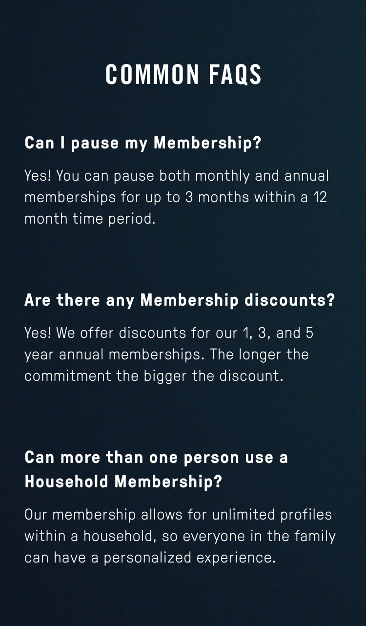 Membership FAQS