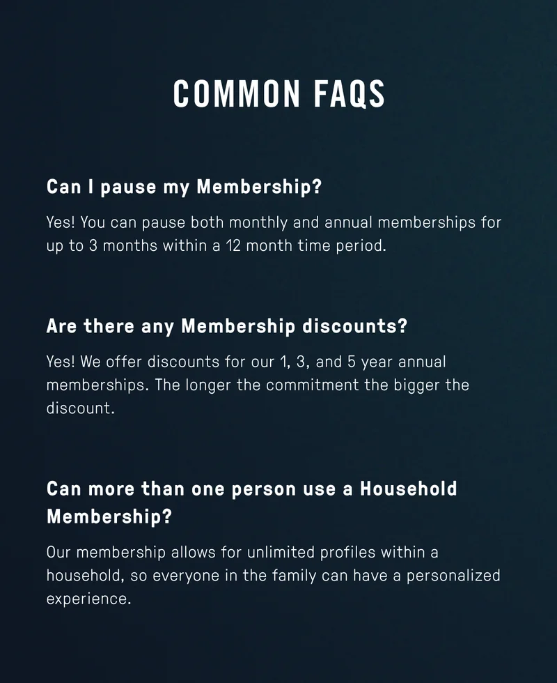 Membership FAQS