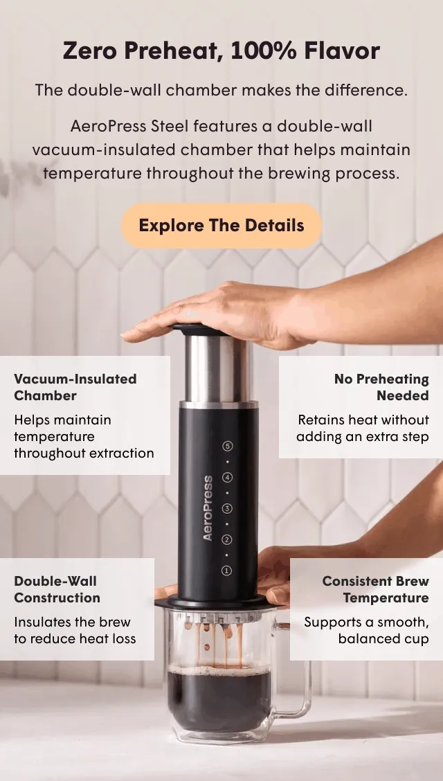 Explore AeroPress Steel Details