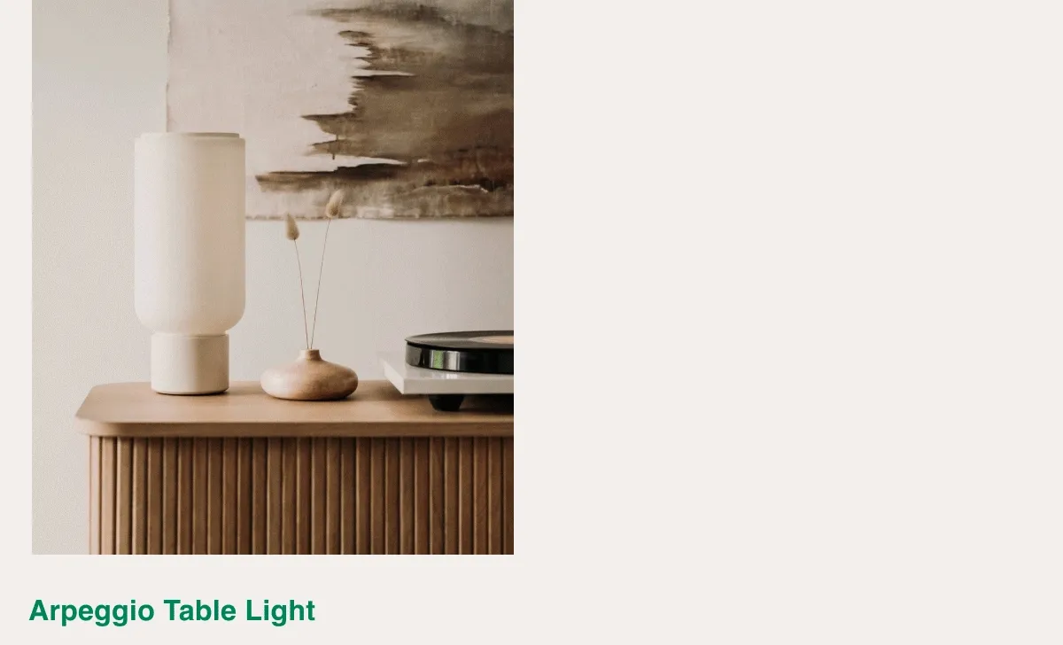 Arpeggio Wall Light | Arpeggio Floor Light | Arpeggio Table Light