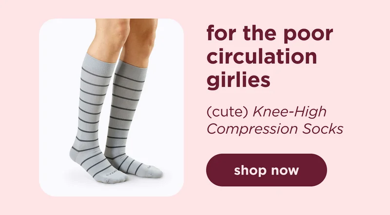 for the poor circulation girlies  (Cute) Knee-High Compression Socks shop now