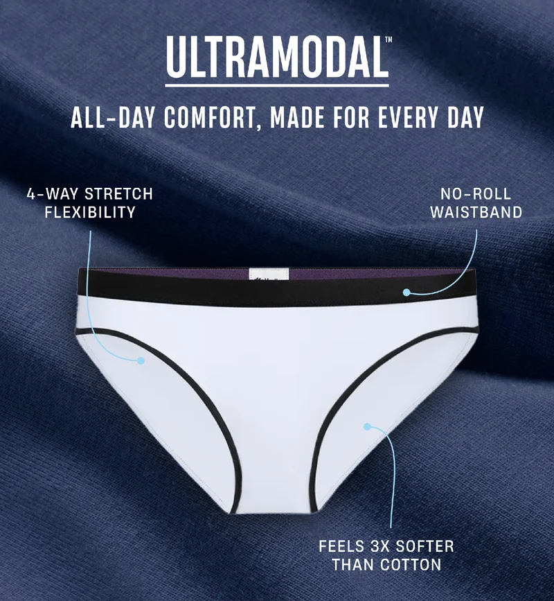 Ultramodal | All-Day comfort, Made for every day | 4-Way Stretch Flexibility | No-Roll Waistband | Feels 3x Softer than cotton