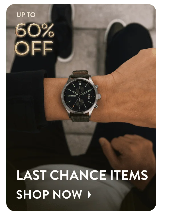 Up to 60% off Last Chance Items