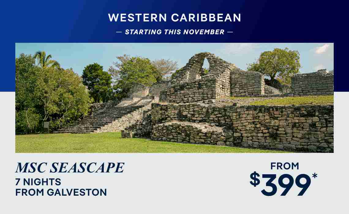 Western Caribbean – 7+ Nights – Click to View Cruises & Book Now