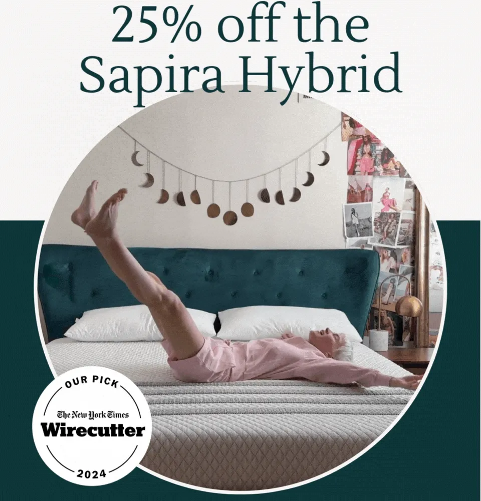 25% off the Sapira Hybrid w/ code discount code