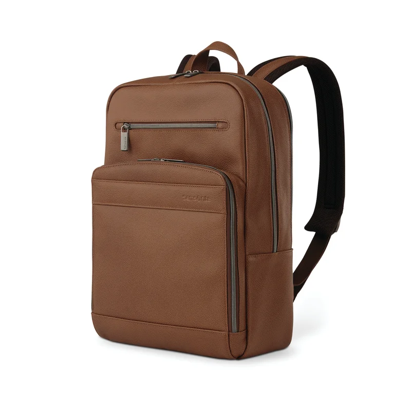 Image of Business Slim Leather Backpack