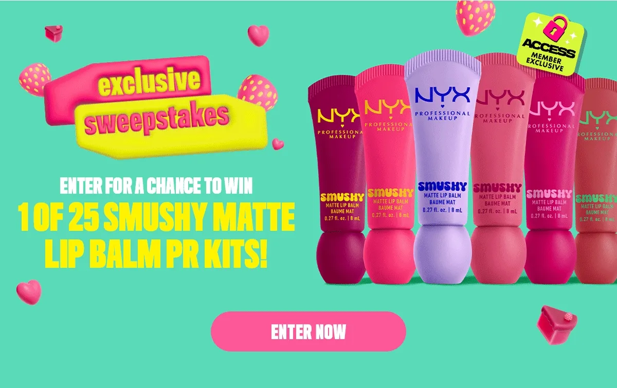 1 OF 25 SMUSHY MATTE LIP BALM PR KITS!