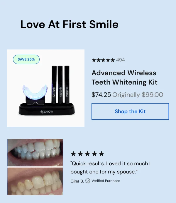 Advanced Wireless Teeth Whitening Kit [SHOP THE KIT]