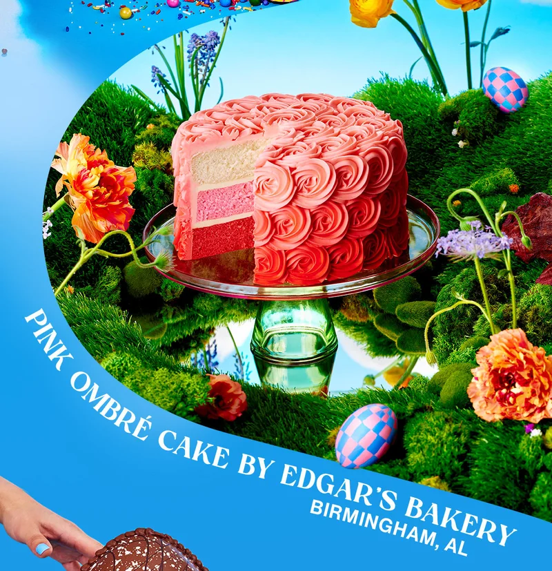 Pink Ombré Cake by Edgar's Bakery