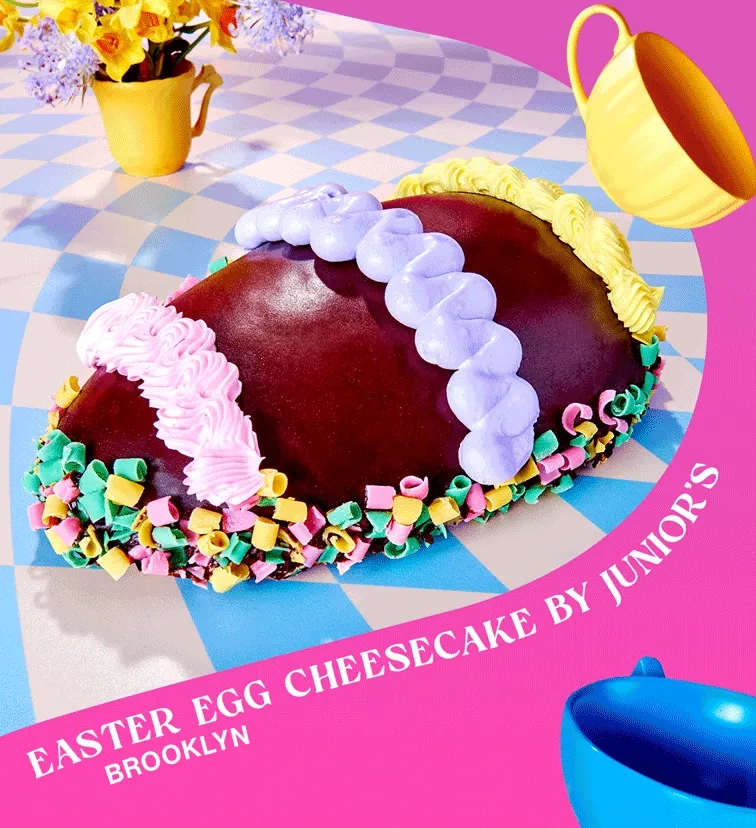 Easter Egg Cheesecake by Junior's