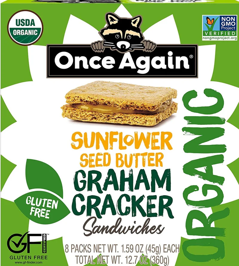Image of Once Again Sunflower Seed Butter Graham Cracker Sandwich (8 CT)