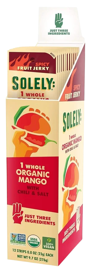 Image of Solely Mango Chili Fruit Jerky (12 CT)