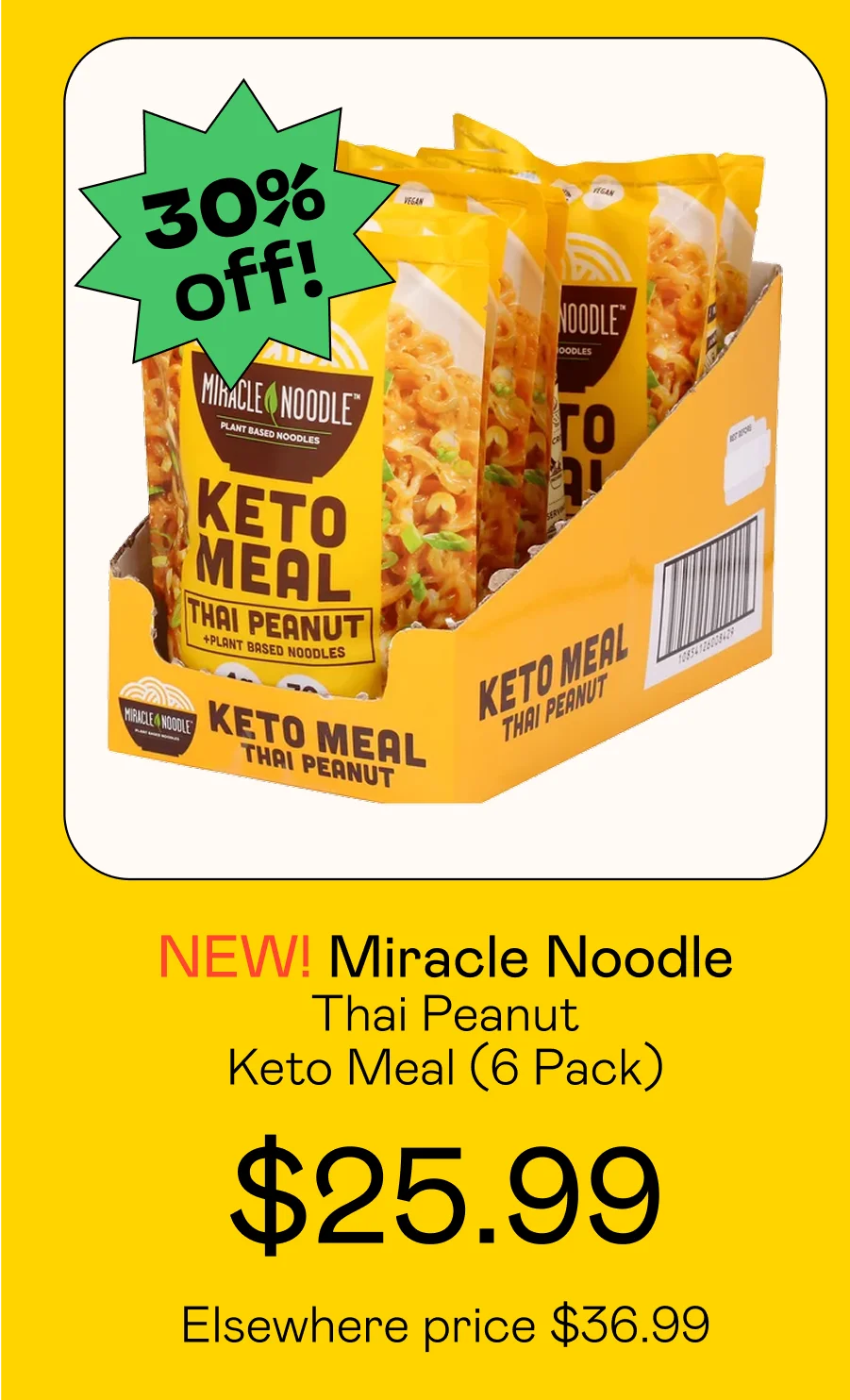 Thai Peanut Keto Meal (6 Pack)