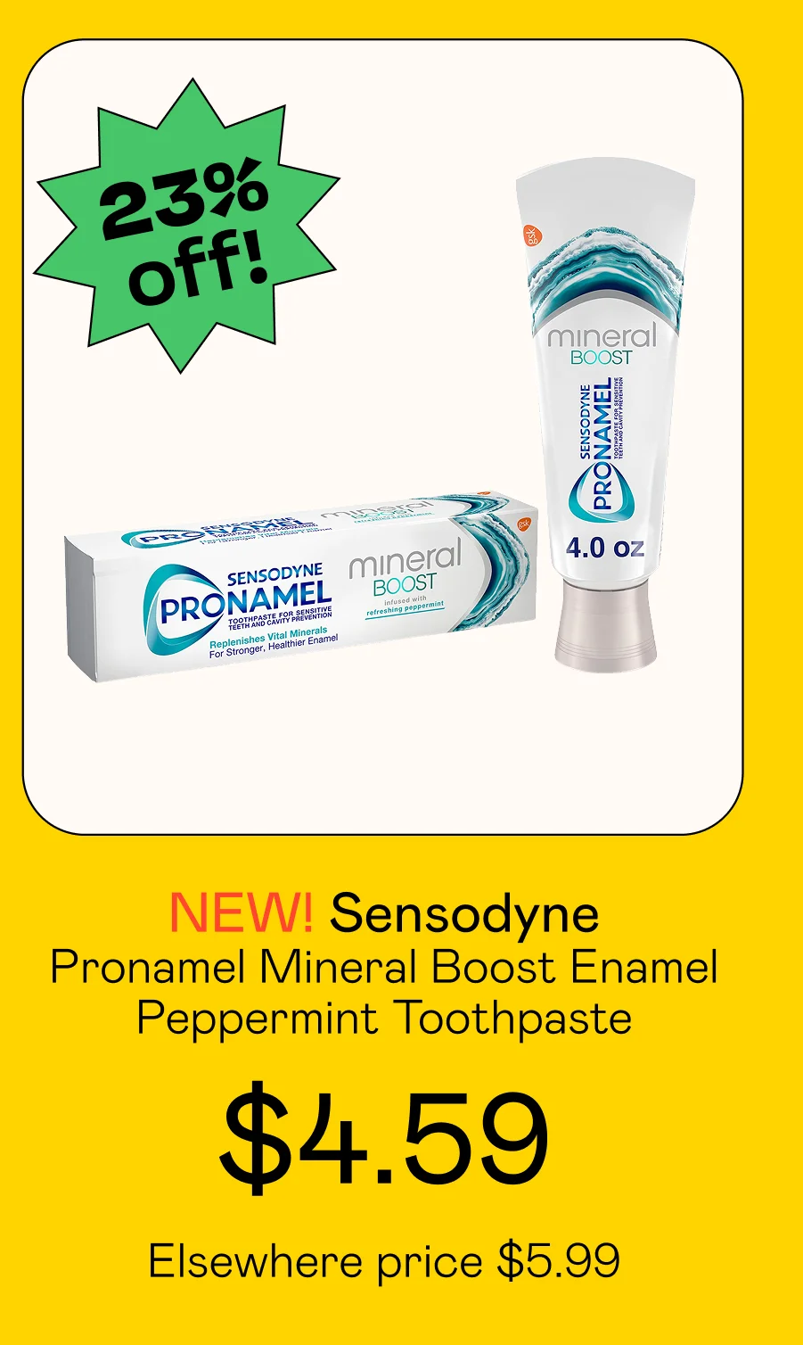 Pronamel Mineral Boost Enamel Peppermint Toothpaste