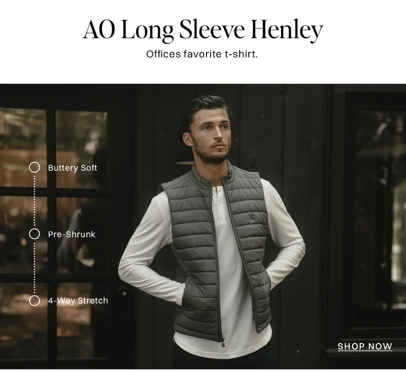 AO Long Sleeve Henley