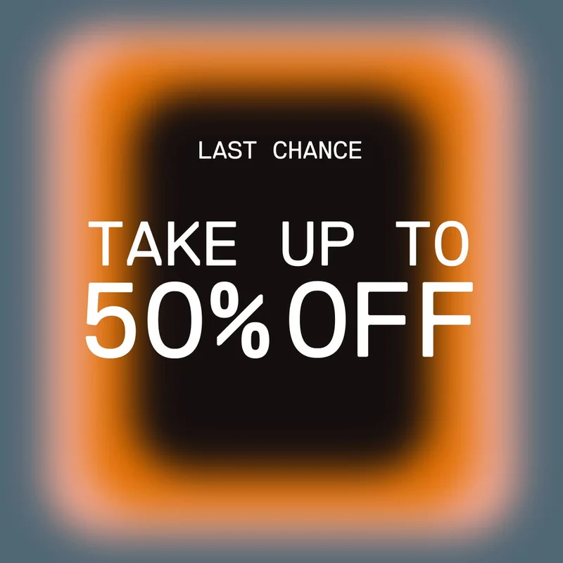 Take up to 50%. Limited time only.